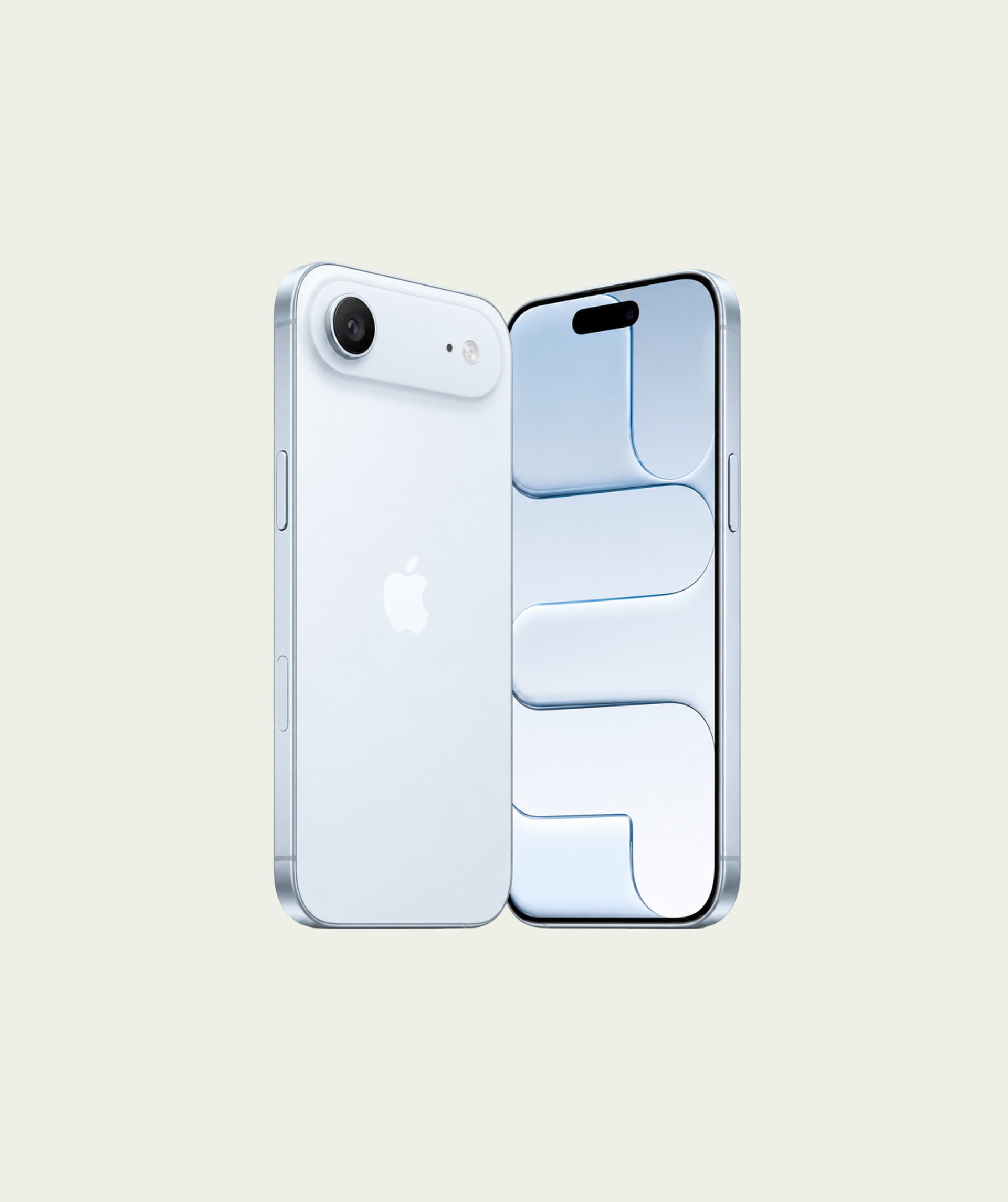 Light blue smartphone