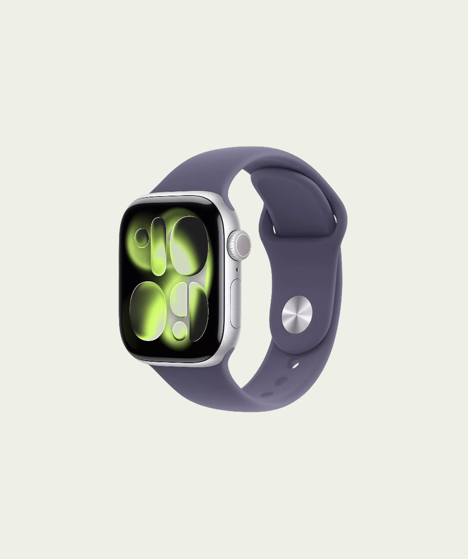 Purple smart watch